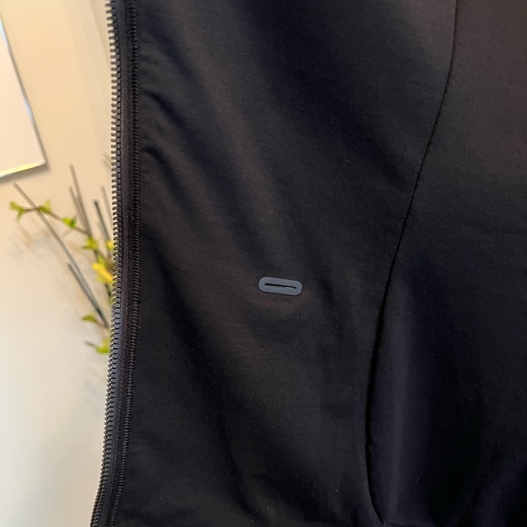 Lululemon asymmetrical zip athletic black hoodie - Picture 2 of 3